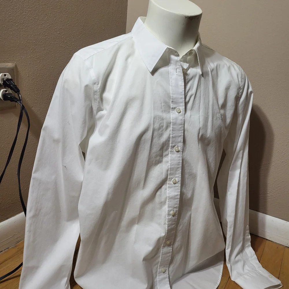 Lauren Ralph Lauren Black Label White Dress Sz XXL - Picture 2 of 7